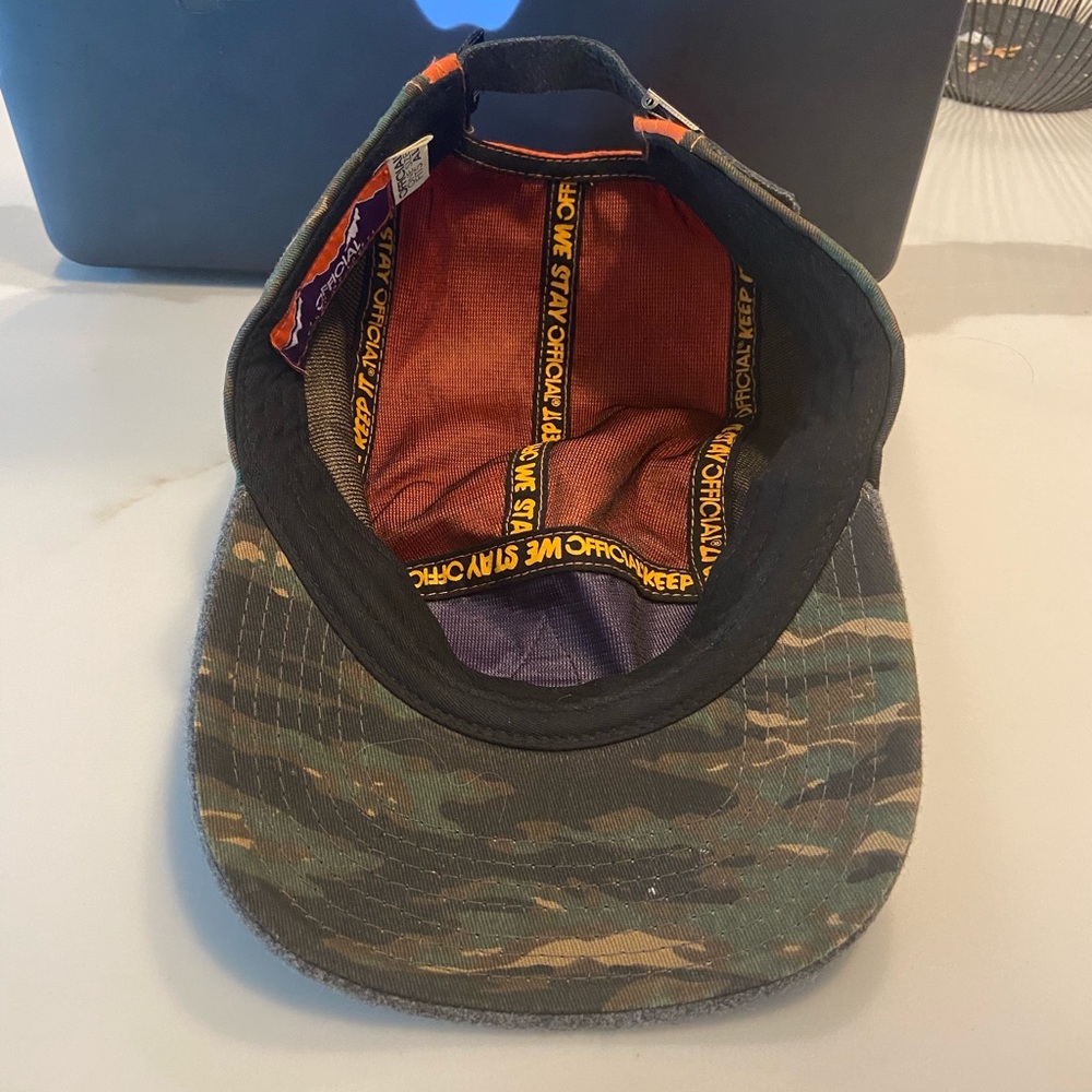 Official brand 5 panel hat.